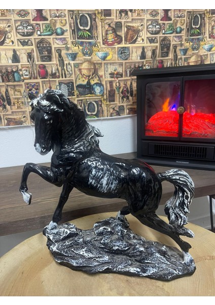 Dekoratif Siyah At Biblo Tasarımı - Ev ve Ofis Dekorasyonu fiyatları