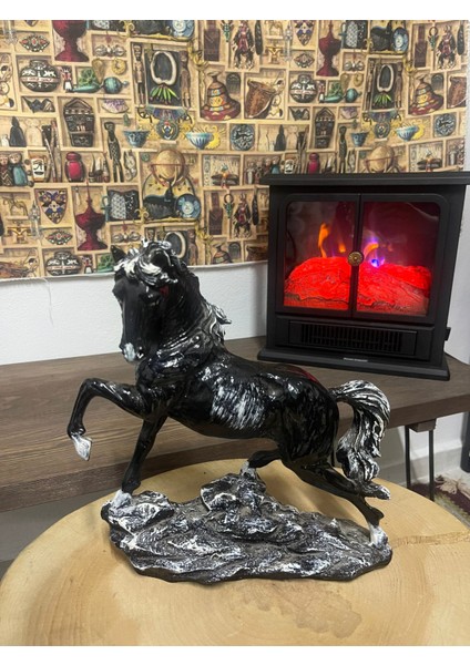 Dekoratif Siyah At Biblo Tasarımı - Ev ve Ofis Dekorasyonu fırsatları