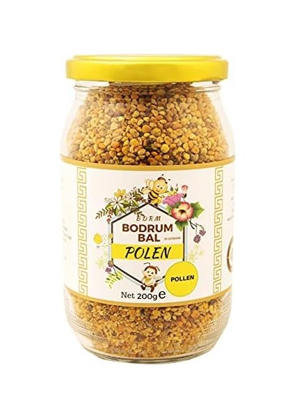 Bdrm Bodrum Bal By Özüdoğru Polen 200 G,% 100 Saf, Anadolu Poleni, Doğal Protein Mineral Vitamin Antioksidan Kaynağı, Cam Kavanoz
