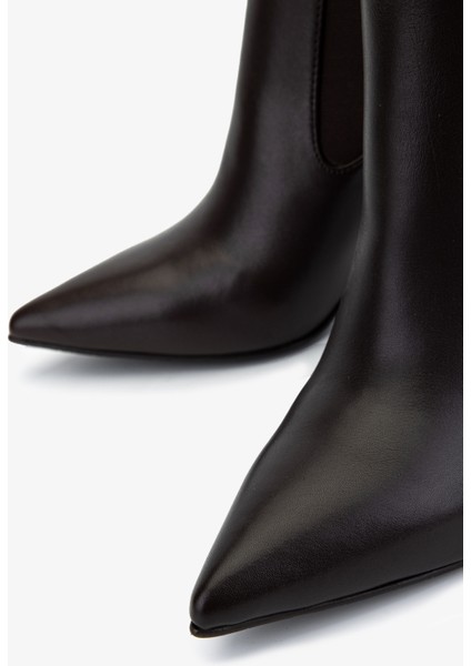 Kadın Hakiki Deri Kahverengi Topuklu Bot 1130 573 Bn Bot SK25-26 Khv/khv Yln modelleri