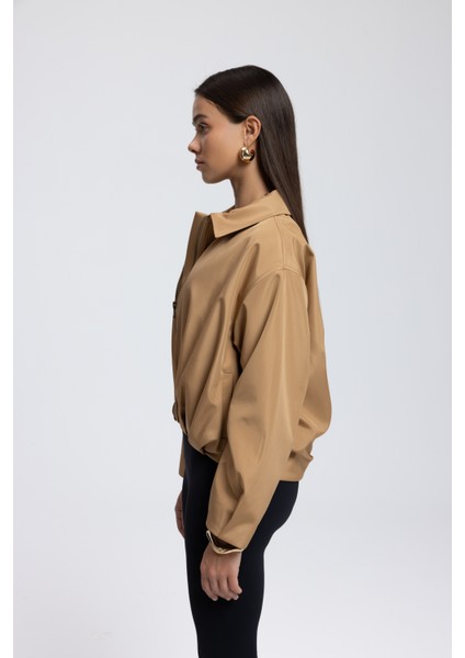 Astrid Mevsimlik Camel Kısa Bomber Ceket fırsatları
