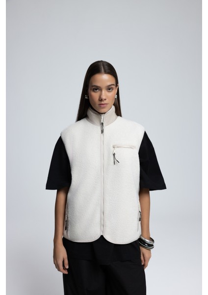 Alberg Bej Salaş Teddy Yelek modelleri