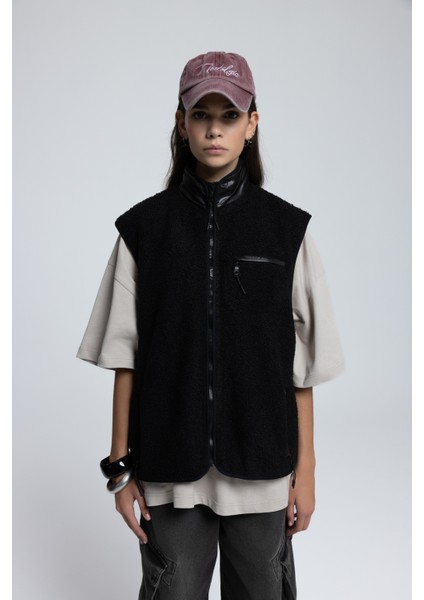 Alberg Siyah Salaş Teddy Yelek modelleri