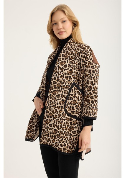 Leopar Sırtı Yıldız Varklı Ceket fiyatları