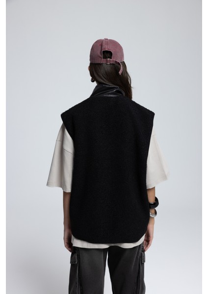 Alberg Siyah Salaş Teddy Yelek indirimleri