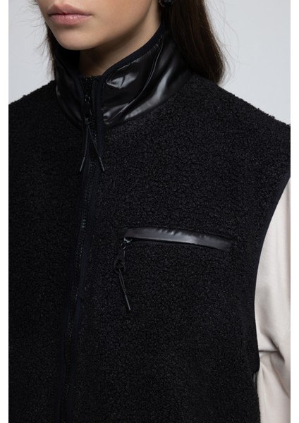 Alberg Siyah Salaş Teddy Yelek