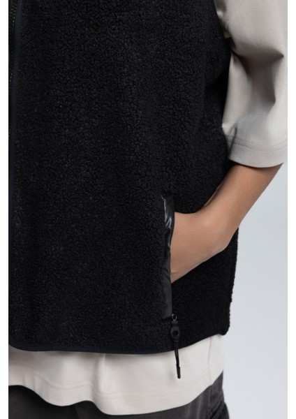 Alberg Siyah Salaş Teddy Yelek