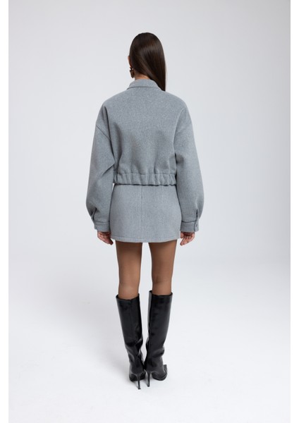 Tenby Füme Crop Ceket-Etek Takım indirimleri