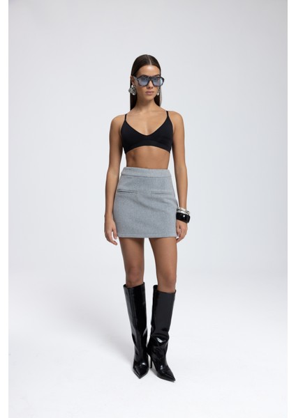 Tenby Füme Crop Ceket-Etek Takım