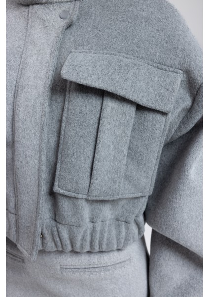 Tenby Füme Crop Ceket-Etek Takım