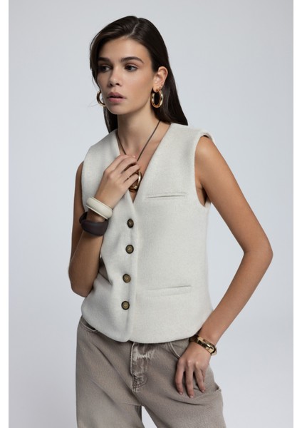 Pace Bej Kısa Yelek