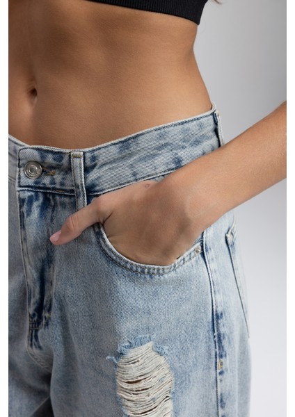 Laswell Buz Mavi Jean Pantolon