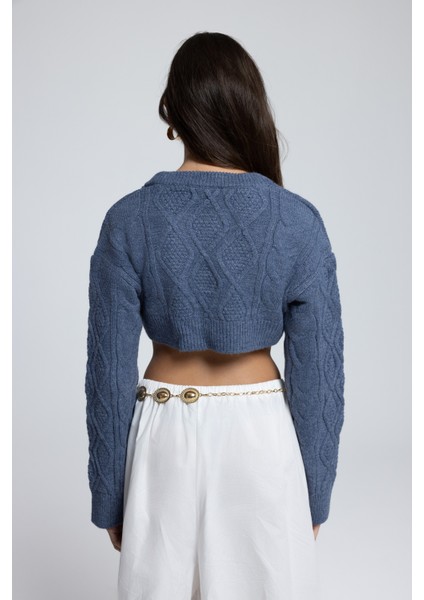 Mohan Indigo Crop Kazak indirimleri