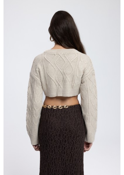 Mohan Koyu Bej Crop Kazak indirimleri