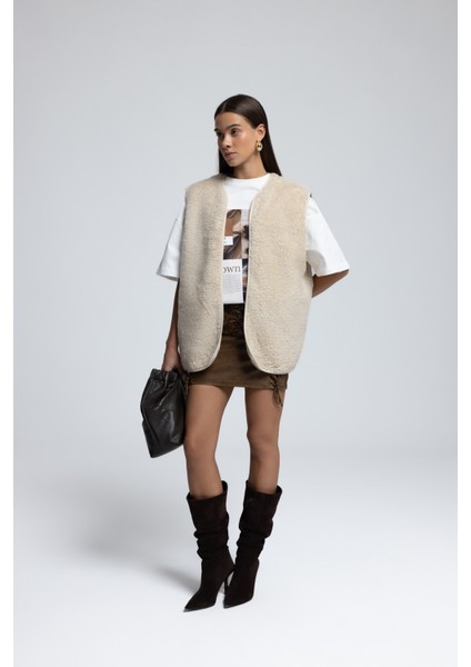 Harlow Bej Teddy Yelek