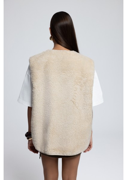 Harlow Bej Teddy Yelek indirimleri