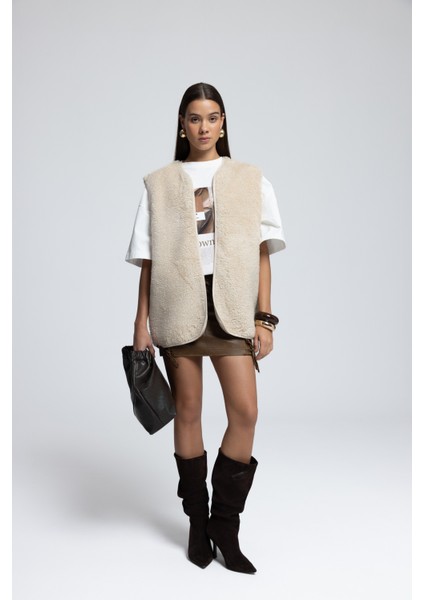 Harlow Bej Teddy Yelek