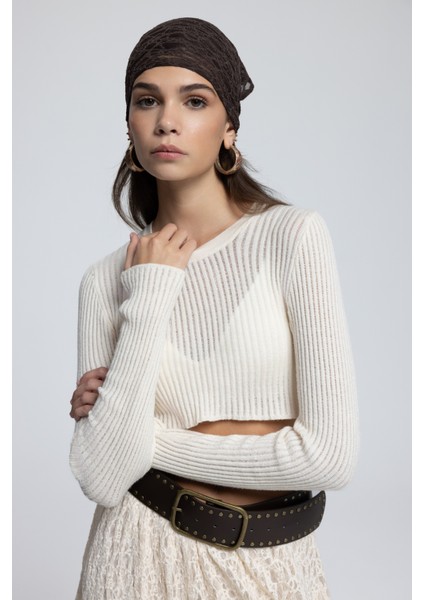 Liana Bej Yumuşak Doku Triko Crop fırsatları