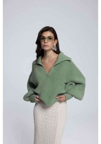 Livia Çağla Yakalı Kazak modelleri