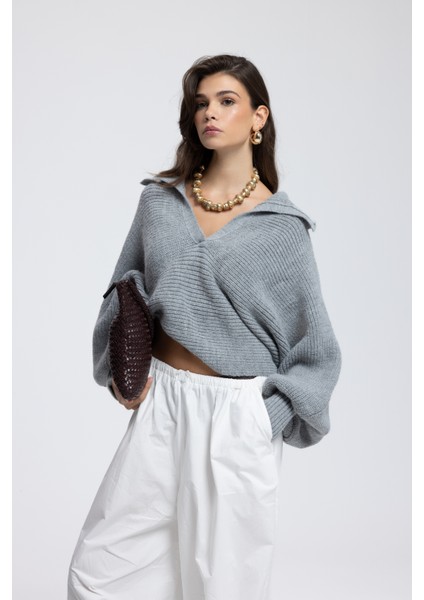 Livia Füme Yakalı Kazak modelleri