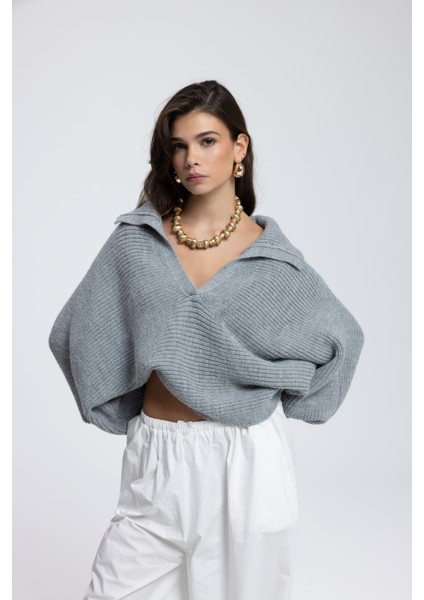 Livia Füme Yakalı Kazak fırsatları