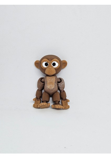 Aysbistudio Sevimli Maymun Hayvan Oyuncak – Flexi Hayvan Figür +4 Yaş - Bpa Free