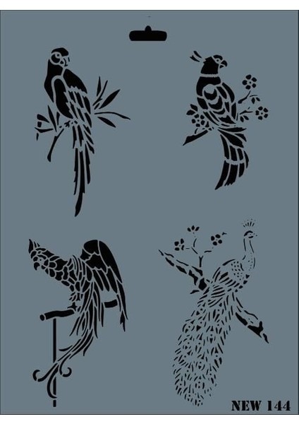 Rich New Seri N-144 Stencil 35X25 cm