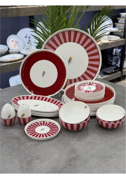 Birdie Porselen 23 Parça Kahvaltı Takımı