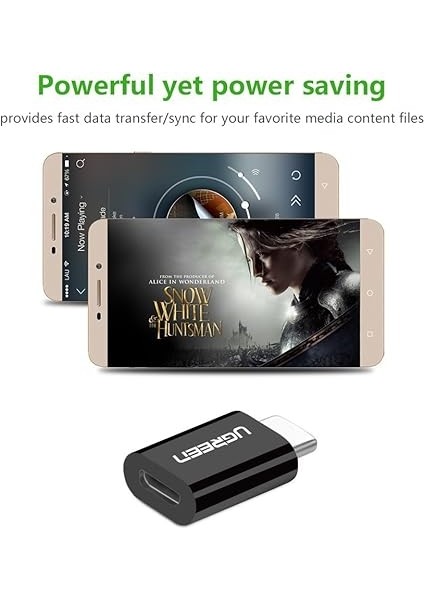 Micro USB To Type-C Dönüştürücü Adaptörü, Siyah modelleri