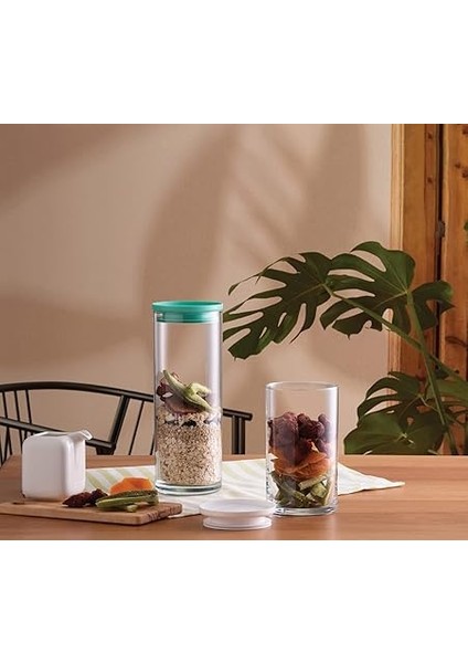 Breakfast Club Yeşil Plastik Kapakli Cam Kavanoz, Şeffaf, 120 cc fiyatları