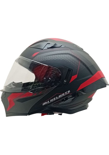 928 Çene Açılır Mat Kırmızı Kask fiyatları