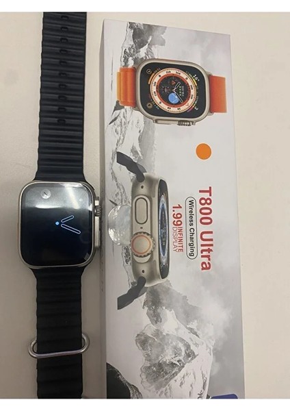 Hiwatch Pro T800 Ultra 2023 Akıllı Saat (Siyah Kasa-Ekstra Kordon Hediyeli)