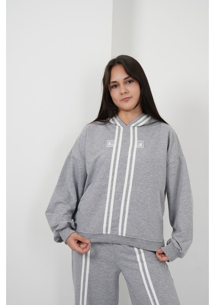 Kız Çocuk Cizgi Kapşonlu Takım fiyatları