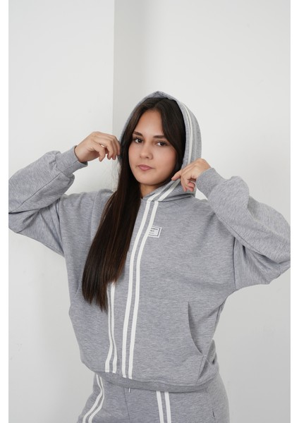 Kız Çocuk Cizgi Kapşonlu Takım fırsatları