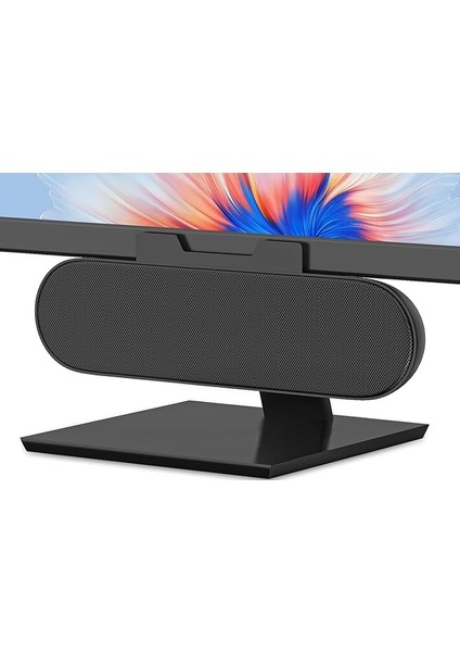 Pc Için USB Hoparlör, Masaüstü Bilgisayar Hoparlörleri, Monitör Hoparlörleri, Mini Pc Soundbar, Dizüstü Bilgisayar Için Klipsli Tasarımlı Küçük Masa Hoparlörü, Telefon - Tak ve Çalıştır (Siyah)