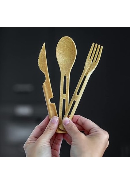 Çatal Kaşık Bıçak Seti - Kahverengi modelleri