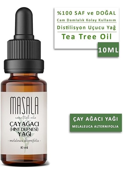 Saf Çay Ağacı (Hint Defnesi) Yağı 10 Ml. (Tea Tree Oil) fiyatları