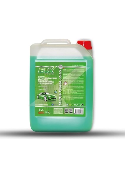 Alpha Foam Ph Nötr Cilalı Oto Şampuanı 4 Lt.