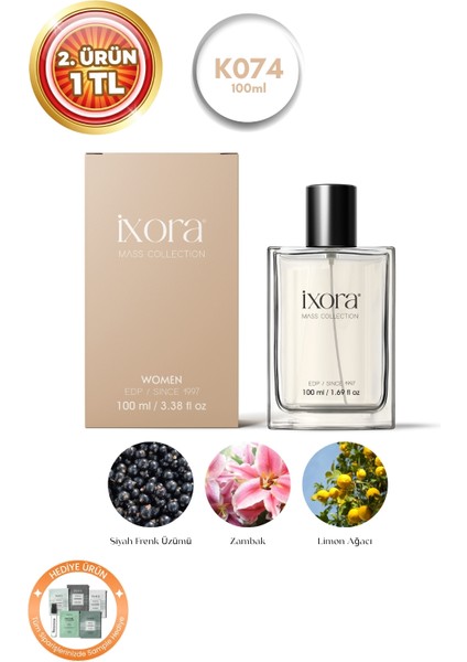 Ixora B074 Cham Kadın Parfüm 100 ml