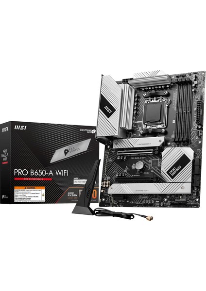 Msı Pro B650-A Wıfı Am5 Ddr5 7600MHZ(OC) HDMI Dp 3x M.2 USB 20 Gbps 2.5g Lan Wı-Fı 6e Atx