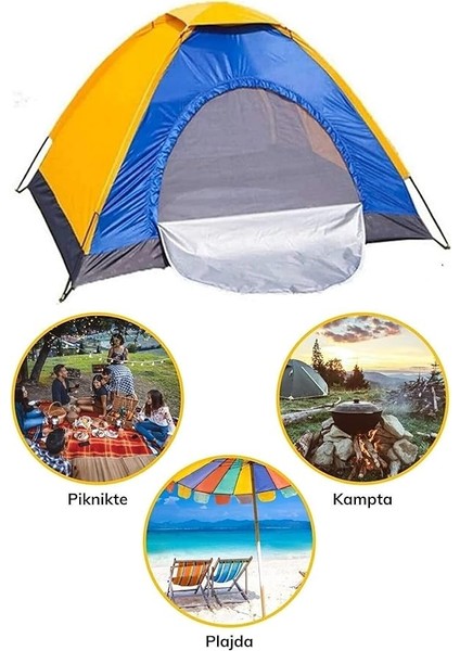 Kişilik 300 220 170 cm Ölçülerinde Taşıma Çantalı Kolay Kurulumlu Kamp Çadırı, fiyatları