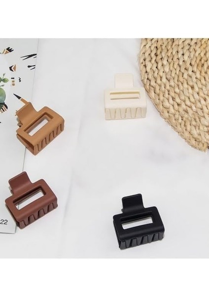 Kadın Kahverengi 4&apos;lü Mandal Toka Seti, Toka Organizer, Toka, Kız Çocuk Toka, Kadife Toka fiyatları