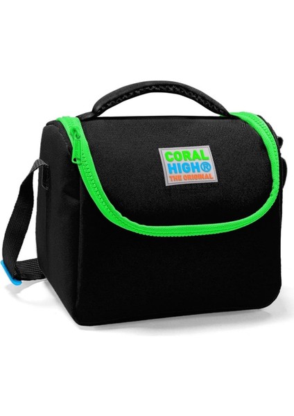 Siyah Yeşil Kız ve Erkek Çocuk Yalıtımlı Beslenme Çantası