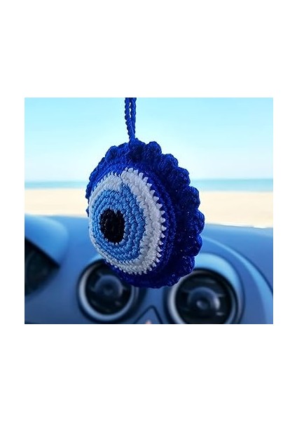 Zengin Nazarlık, El Yapımı Araba Aynası Süsü, Oto Dikiz Aynası Süsü, Stress Azaltıcı, Kapı Montajı, Mavi, Araç Dekorasyonu, Araç Aksesuarı fırsatları