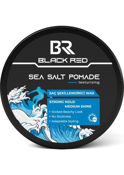 Black & Red Wax Saç Şekillendirici Wax Sea Salt Pomade Deniz Tuzlu Güçlü Tutuş - 120 ml fiyatları