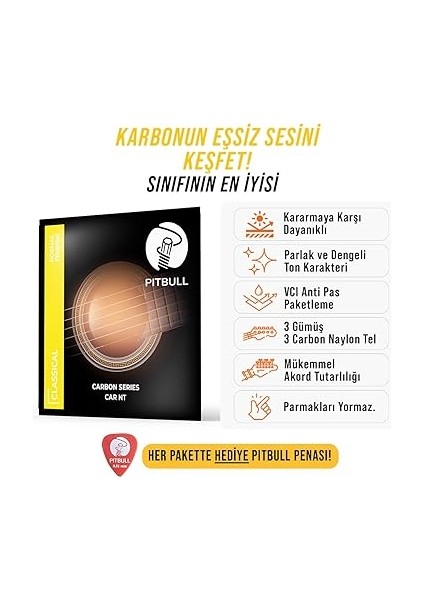 Strings Carbon Seri Klasik Gitar Teli (Normal Tansiyon) fiyatları