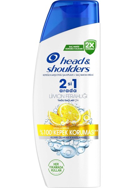& Shoulders Limon Ferahlığı Kepek Karşıtı Yağlı Saçlar Günlük Kullanım 330 ml Şampuan