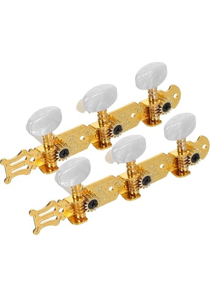 2 Adet Gitar Akort Burguları: Akustik Ukulele Için Açık Tip Gitar Akort Burguları - Demir Hassas Akort Aletleri Seyahat Performansları Için Kararlı Ayarı