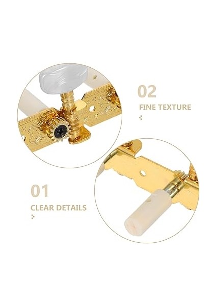 2 Adet Gitar Akort Burguları: Akustik Ukulele Için Açık Tip Gitar Akort Burguları - Demir Hassas Akort Aletleri Seyahat Performansları Için Kararlı Ayarı fırsatları