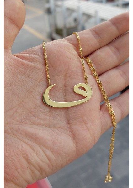 925 Ayar Gümüş Vav Kolye